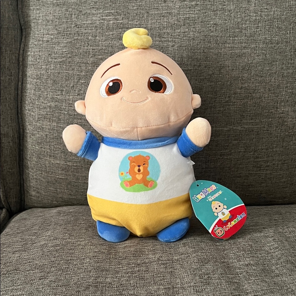 Squishmallow Cocomelon with Blue and Yellow Outfit